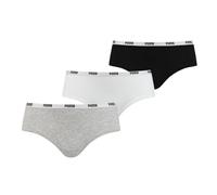 Slip Puma Hipster nero bianco grigio donna (3 unità) - L