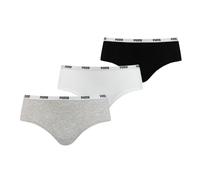 PUMA Hipster, Biancheria intima Donna, Bianco/Grigio/Nero, S