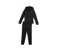 PUMA Hooded Sweat Suit FL Cl G, Tuta Sportiva Bambine e Ragazze, Black, 128