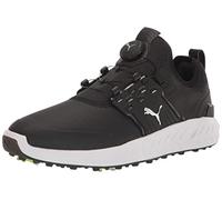 PUMA Ignite Disco articolato, Scarpe da Golf Uomo, Black Silver Black, 43 EU