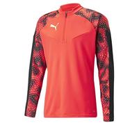 PUMA Individualfinal WC 1/4 Zip Top, Sudore Uomo, Fiery Coral Nero, S