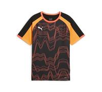 PUMA individualLIGA Graphic Jersey jr, Maglie Bambino, PUMA Black-Glowing Red,