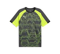 PUMA individualLIGA Graphic Jersey, Maglie Uomo, Galactic Gray-Yellow Alert,