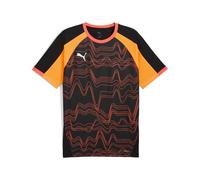 PUMA individualLIGA Graphic Jersey, Maglie Uomo, PUMA Black-Glowing Red, M