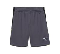 PUMA Shorts da training individualFINAL per ragazzi, Abbigliamento, Galactic Grigio/Giallo Alert, 11-12Y 11-12Y