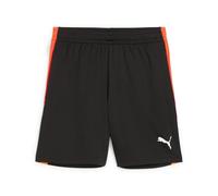 PUMA IndividualLIGA Training Shorts 2 Jr (Open Pockets), Pantaloncini Lavorati a Maglia Unisex - Bambini, PUMA Black-Heat Fire, 128