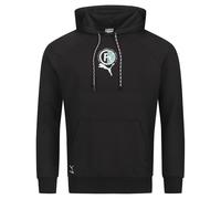Puma International Uomo Moda Tempo Libero Felpa Con Cappuccio Nera Nuova