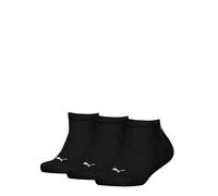 PUMA 194010001 Calzini da Sneaker, Nero, 31-34 (Pacco da 3) Unisex-Bambini e Ragazzi