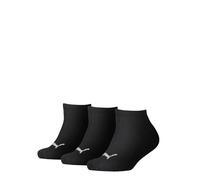 PUMA Invisible 3p, Calzini Unisex - Bambini e ragazzi, Nero, 35-38