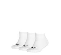 PUMA Kids Invisible Sneaker Socks (3 Pair Pack) 6/8.5 UK Child White