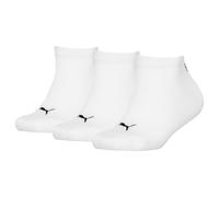 PUMA 194010001 Calzini da Sneaker, Bianco, 35-38 (Pacco da 3) Unisex-Bambini e Ragazzi