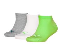 PUMA Invisible Sneaker Calzino, Green Combo, 20-62 (Pacco da 3) Bambini Unisex