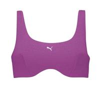 PUMA Jaquard Scoop Parte Superiore del Bikini, Purple, L da Donna