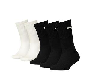 PUMA Junior Crew, Calzini Unisex - Bambini e ragazzi, Nero Bianco, 31-34