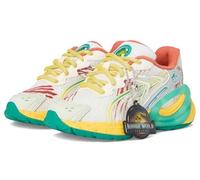 PUMA Jurassic World - Scarpe da ginnastica unisex per bambini, Bianco caldo/Giallo Pelé/Verde frizzante, 1.5 Little Kid