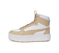 PUMA Karmen Rebelle Mid, Scarpe da Ginnastica Donna, White-Light Sand, 40.5 EU