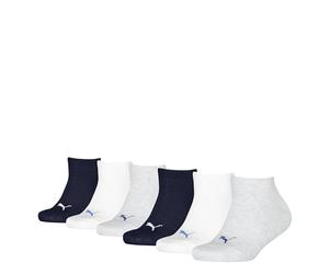 PUMA Kids PLAIN SNEAKER 6P ECOM, bianco, grigio, blu, 31-34