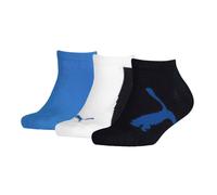 PUMA Bwt Sneaker 3p, Calzini Unisex - Bambini e ragazzi, Navy/White/Strong Blue - New, 23-26