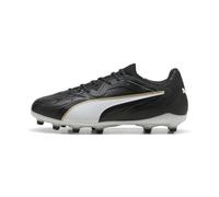 PUMA Scarpe da Calcio Unisex King 20 PRO FG/AG, Colore Nero e Oro Bianco, Numero 39, Puma Nero PUMA Bianco PUMA Oro, 39 EU