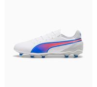 Puma King Match Fg/AG, Scarpe da Calcio Unisex - Adulto, Puma White Bluemazing Flat Light Gray, 44.5 EU