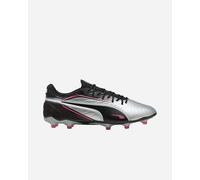 PUMA King Match Fg/AG, Scarpe da Calcio Unisex - Adulto, Puma Silver Puma Black Sun Struck Puma White, 44 EU