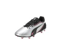 PUMA King Match Fg/AG, Scarpe da Calcio Unisex - Adulto, Puma Silver Puma Black Sun Struck Puma White, 40.5 EU