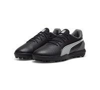 PUMA King Match TT Jr, Soccer Shoe Unisex-Adulto, Black White-Cool Dark Gray, 34.5 EU