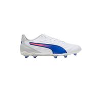 Puma King PRO Fg/AG, Scarpe da Calcio Unisex - Adulto, Puma White Bluemazing Flat Light Gray, 42.5 EU