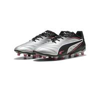PUMA King PRO Fg/AG, Scarpe da Calcio Unisex - Adulto, Puma Silver Puma Black Sun Struck Puma White, 43 EU