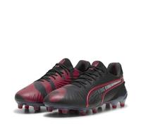 PUMA King Ultimate FG/AG Volume Up Unisex, Nero e rosso, 42 EU