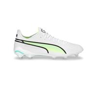 Puma King Ultimate FG/AG White/Black/Fast Yellow/Electric Peppermint da Uomo 41 Bianco