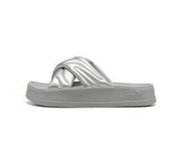 PUMA Leadcat Platform Slide Sandal, Ciabatta Donna, Aged Silver Grey Echo, 38.5 EU