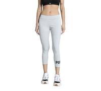 PUMA Leggings a 3/4 con logo ESS N. 1 da donna, Abbigliamento, Grigio, XS XS