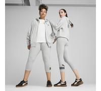 PUMA Leggings a 3/4 con Logo Ess N. 1 da Donna L, Light Gray Heather