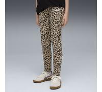 PUMA Leggings con grafica animalier Essentials per ragazze, Abbigliamento, Toasted Almond, 9-10Y 9-10Y