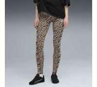 PUMA Leggings con stampa animalier Essentials da donna, Abbigliamento, Beige, XXS XXS