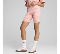 PUMA Leggings corti a vita alta ESS NATURE 2.0 da 7" da donna, Alpine Snow/Rosa Fruit, XS XS