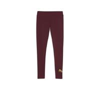 PUMA Leggings Ess Metallic da Donna M, Ruby Shimmer Metallic Gold Red