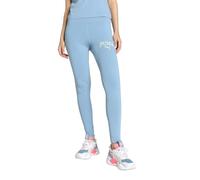 PUMA Leggings unisex Squad a vita alta, blu zen, XS EU