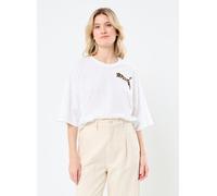 Puma - LEO LUXE Oversized Short Tee Bianco - Abbigliamento M Bianco