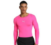 Puma Liga Baselayer Tee Ls Maglia A Manica Lunga, Fluo Pink, S Uomo