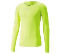 PUMA Liga Baselayer Tee LS Maglia A Manica Lunga, Lime Frizzante, M Uomo