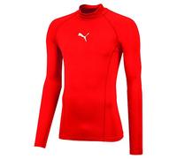 Puma Liga Baselayer Tee LS Warm, Maglietta Compressione Uomo, Red, S