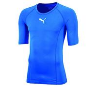 PUMA Liga Baselayer Tee SS Jr, Maglietta Compressione Unisex-Bambini, Blu (Electric Blue Lemonade), 164