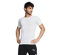 Puma Liga Baselayer Tee SS, Maglietta Compressione Uomo, White, S