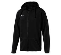 PUMA Liga Casual Hoody Jacket, Giacca Uomo, Nero Black White), S
