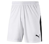PUMA Liga Shorts, Pantaloncini Uomo, Bianco (White/Black), S