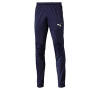 Puma Liga Sideline Poly Core Jr, Pantalone Unisex Bambino, Blu/Bianco, XL