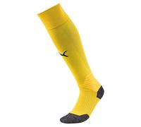 PUMA Liga Socks, Calzettoni Calcio Unisex, Giallo (Cyber Yellow/Puma Black), 4