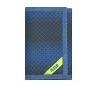 PUMA Little Kids' Rise Trifold Wallet, Blue/Yellow, OS